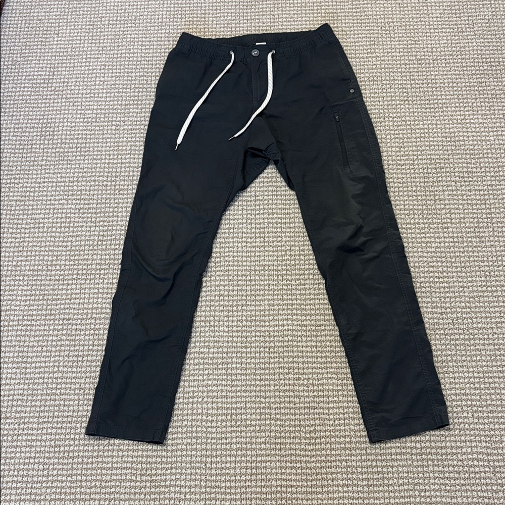 Vuori Men’s Ripstop climbing pants Charcoal Grey/Black Size Medium